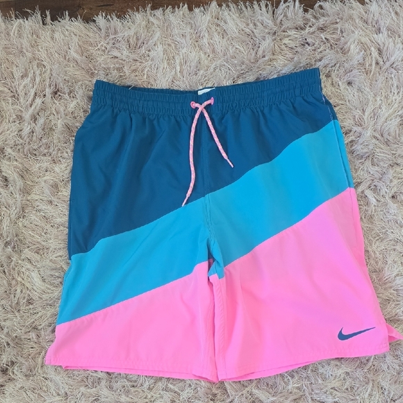 Nike Other - Nike Pink and Blue Swim Shorts